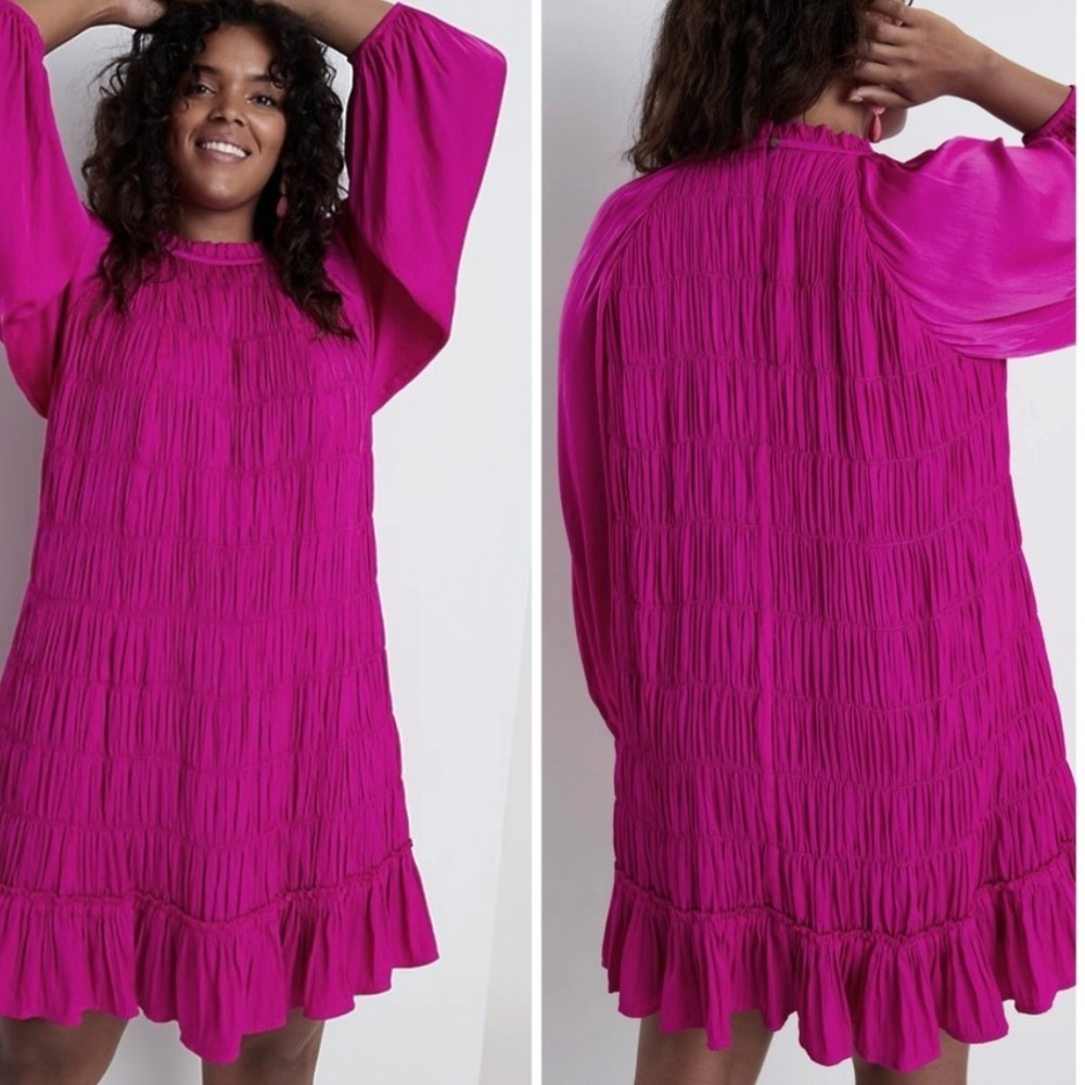 NWT Anthropologie Tasha smocked mini dress